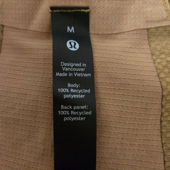 Lululemon Fast Free Long Sleeve Shirt Chroma Camo Auric Gold Juniper Green M - Picture 2 of 5